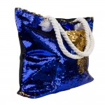 Geantă de cumpărături sau plaja MollyLac cu paiete  Cod 75322 cu toarta snur